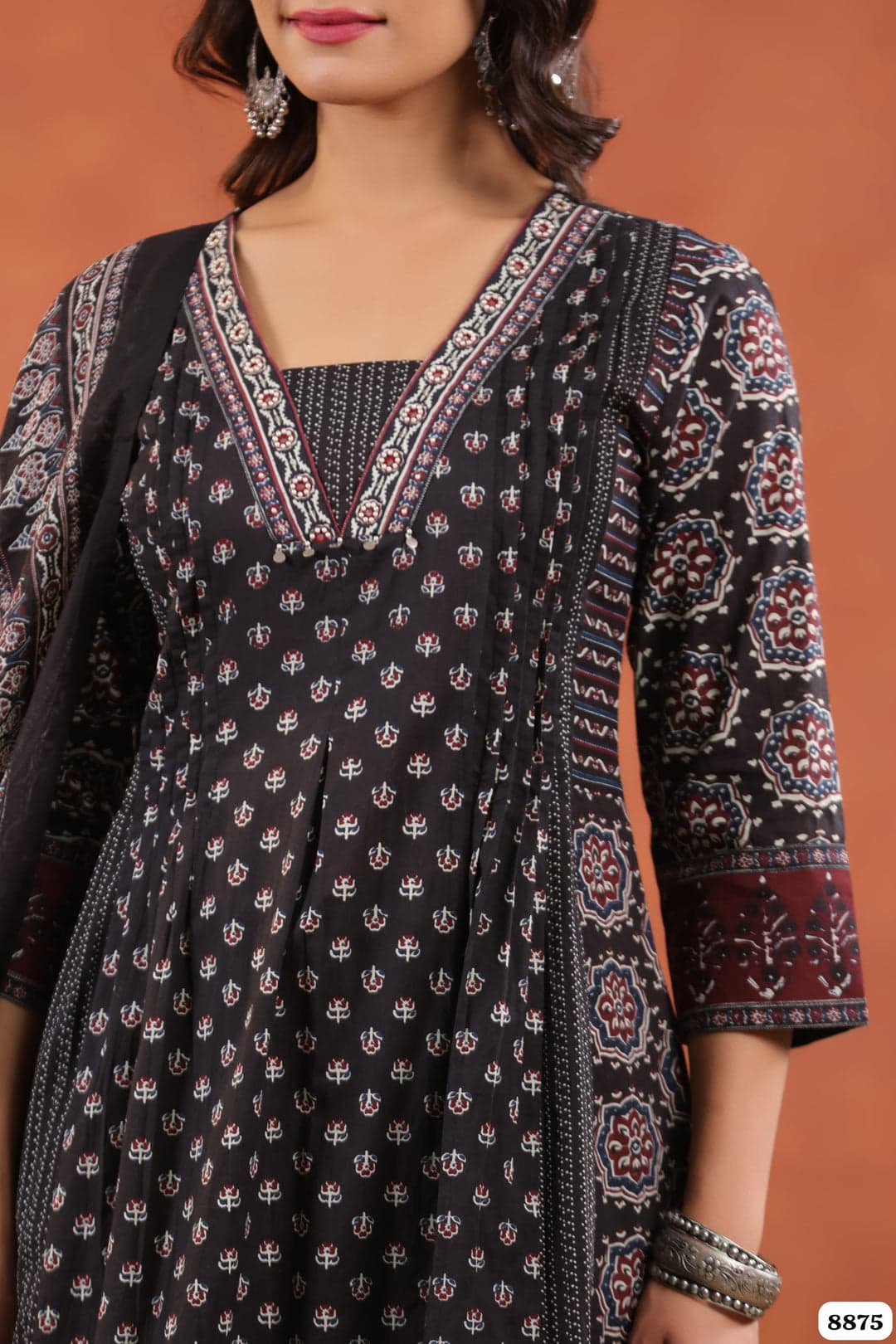 Tritiyaa Designer Suit Set with Handwork & Mirror Work | 3-Piece Kurta, Pant & Dupatta