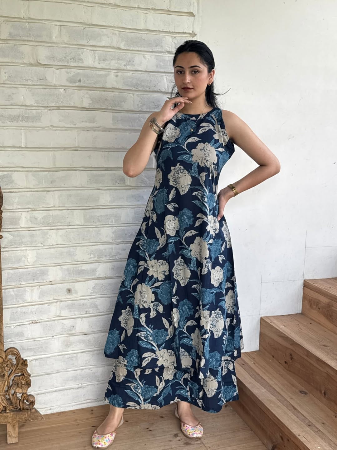 Tritiyaa Premium Floral Fine Cotton Kurti Palazzo Set | Summer Magic Co-Ord Set